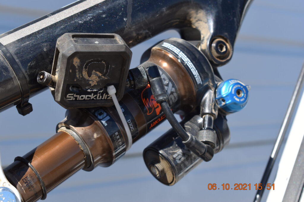My Quarq ShockWiz connected to my Fox DPX2 Rear Shock