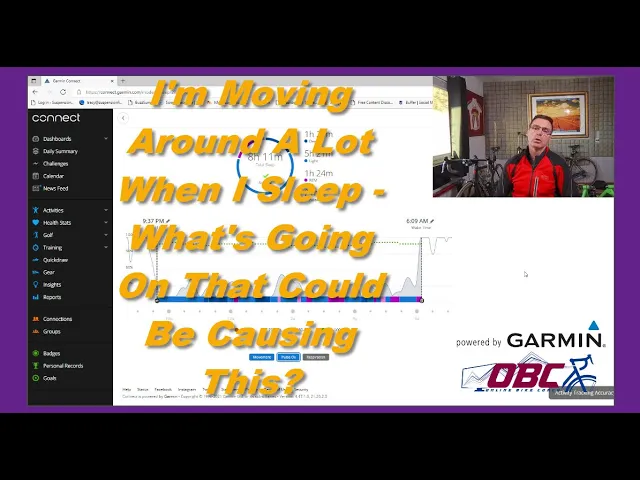 This video looks at Garmin Connect and Sleep Score to assess how restlessness affects sleep quality.
