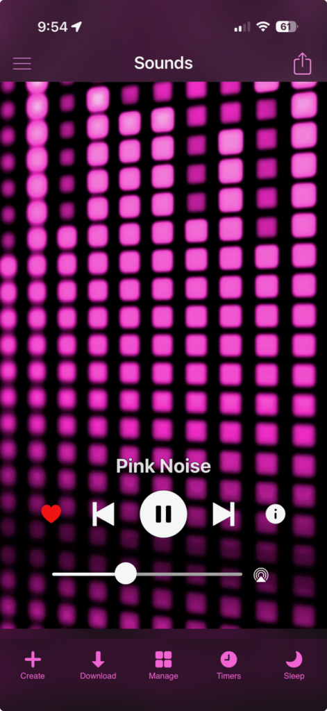 Pink Noise might help me get to deep sleep.