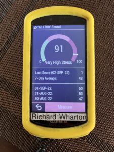 Garmin HRV Stress Test