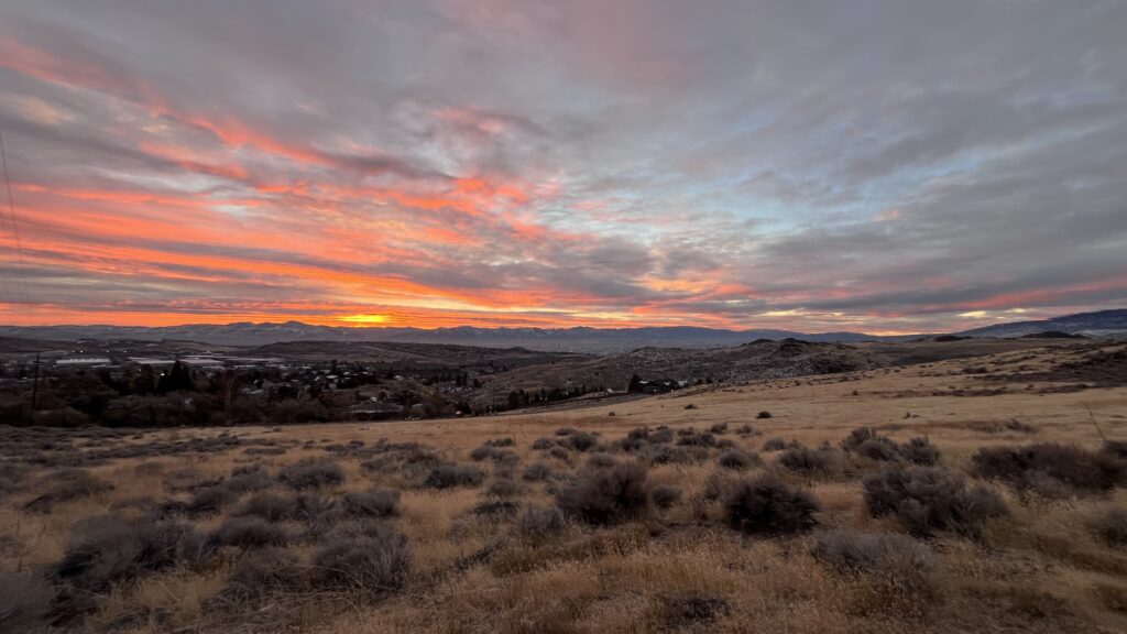 The view from my home in Nevada.