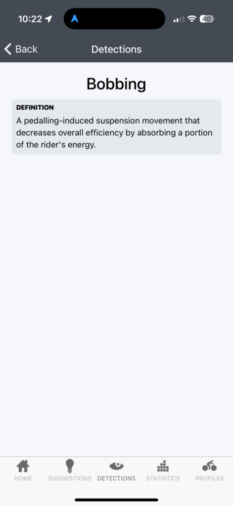 SHockwiz Definition of Bobbing in Suspension